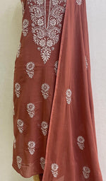 Load image into Gallery viewer, Women&#39;s Lakhnavi Handcrafted Cotton Chikankari Suit Material - Honc0133564
