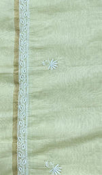 Load image into Gallery viewer, Women&#39;s Lakhnavi Handcrafted Chanderi Silk Chikankari Dupatta - Honc0108744
