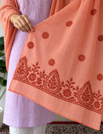 Women's Lucknowi Handcrafted Cotton Chikankari Dupatta - HONC0306245