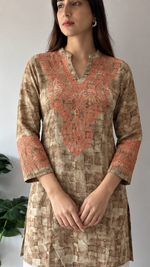 Cotton Chikankari Stitched Kurti HONC0106285