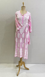 Load image into Gallery viewer, Alfisha Women&#39;s Lucknowi Handcrafted Muslin Chikankari Kurti - HONC0177434
