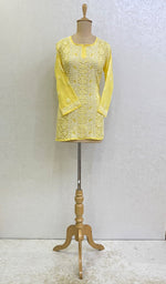 将图像加载到图库查看器中， Women&#39;s Lucknowi Handcrafted Cotton Chikankari Top -HONC0165286
