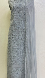Load image into Gallery viewer, Women&#39;s Lakhnavi Handcrafted Cotton Chikankari Suit Material-HONC0150803
