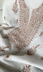 Load image into Gallery viewer, Women&#39;s Lakhnavi Handcrafted Mul Chanderi UnStitched Kurta And Dupatta Set - HONC0314671

