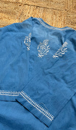 将图像加载到图库查看器中， Women&#39;s Lucknowi Handcrafted Cotton Chikankari Kurti - HONC0301076
