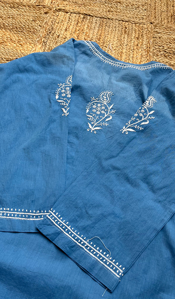 Women's Lucknowi Handcrafted Cotton Chikankari Kurti - HONC0301076
