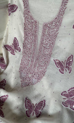 将图像加载到图库查看器中， Titlee Women&#39;s Lakhnavi Handcrafted Mul Chanderi Unstitched Kurta And Dupatta Set - HONC0302255
