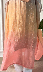 将图像加载到图库查看器中， Rabia Women&#39;s Lucknowi Handcrafted Mul chanderi Chikankari Kaftan - HONC0319521
