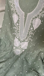 将图像加载到图库查看器中， Women's Lakhnavi Handcrafted Mul Chanderi Unstitched Kurta And Dupatta Set- HONC0355598