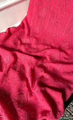 将图像加载到图库查看器中， Women&#39;s Lakhnavi Handcrafted Viscose Georgette Chikankari Full Suit Material - HONC0299910
