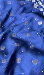 Load image into Gallery viewer, Women&#39;s Lakhnavi Handcrafted Mul Chanderi Semi - Stitched Kurta And Dupatta Set - HONC0SOLD
