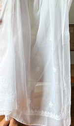 Load image into Gallery viewer, Women&#39;s Lucknowi Handcrafted Kota Cotton Chikankari Dupatta - HONC0272743
