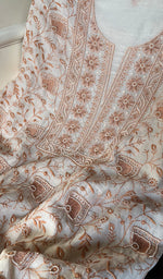 Load image into Gallery viewer, Women&#39;s Lakhnavi Handcrafted Mul Chanderi Unstitched Kurta And Dupatta Set - HONCO278060
