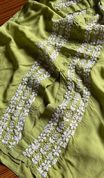 Load image into Gallery viewer, Women&#39;s Lucknowi Handcrafted Cotton Chikankari Kurti - HONC0301011

