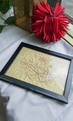 将图像加载到图库查看器中， Elegant Handcrafted Chikankari Wall Frame – HONC0269427

