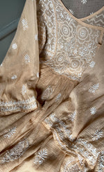 将图像加载到图库查看器中， Sehmat Women's Lakhnavi Handcrafted Kota Cotton Semi -Stitched Angrakha And Dupatta Set- HONC0301717
