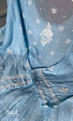 Load image into Gallery viewer, Women&#39;s Lakhnavi Handcrafted Mul Chanderi Semi - Stitched Anarkali And Dupatta Set- HONC0309530
