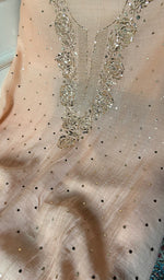 Load image into Gallery viewer, Women's Lakhnavi Handcrafted Mul Chanderi Unstitched Kurta And Dupatta Set - HONC0322420