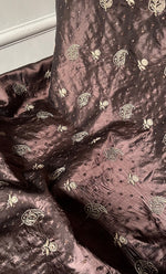 Load image into Gallery viewer, Women's Lakhnavi Handcrafted Pure Silk Chikankari Unstitched Kurta And Dupatta Set- HONC0251028