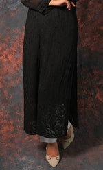 Load image into Gallery viewer, Yusra Women&#39;s Lakhnavi Handcrafted Viscose Georgette Chikankari Kurti- HONC0327261
