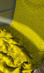 Load image into Gallery viewer, Women's Lakhnavi Handcrafted Viscose Georgette Chikankari Full Suit Material - HONC0271100