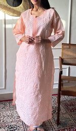 将图像加载到图库查看器中， Anisa Women's Lakhnavi Handcrafted Cotton Chikankari Kurti - HONC0356911
