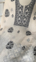Load image into Gallery viewer, Women's Lakhnavi Handcrafted Mul Chanderi Unstitched Kurta And Dupatta Set - HONC0374249