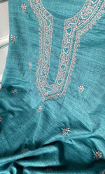 Load image into Gallery viewer, Lucknowi Handcrafted Cotton Chikankari Unstitched Men&#39;s Kurta Fabric - HONC0302272
