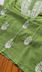 Load image into Gallery viewer, Women&#39;s Lucknowi Handcrafted Cotton Chikankari Kurti - HONC0301046
