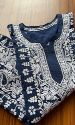 Load image into Gallery viewer, Women&#39;s Lucknowi Handcrafted Cotton Chikankari Kurti - HONC0298710
