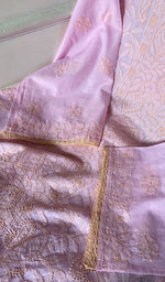 Load image into Gallery viewer, Hiba Women's Lakhnavi Handcrafted Semi- stitched Cotton Chikankari Suit Material - HONC0348830