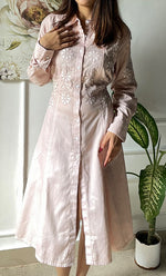 Load image into Gallery viewer, Niyat Women&#39;s Lucknowi Handcrafted Cotton Chikankari Long Dress - HONC0308850
