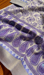 Load image into Gallery viewer, Women&#39;s Lakhnavi Handcrafted Kota Chanderi Chikankari Kurti - HONC0126826
