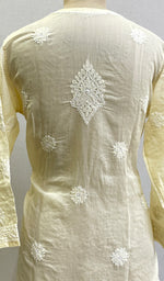 Load image into Gallery viewer, Women&#39;s Lucknowi Handcrafted White Cotton Chikankari Top - HONC0165230
