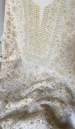 Load image into Gallery viewer, Women's Lakhnavi Handcrafted Maheshwari Mul Chanderi Kurta And Dupatta Set - HONC0273009