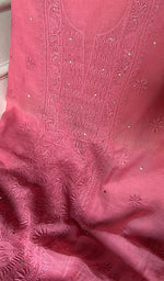 将图像加载到图库查看器中， Women's Lakhnavi Handcrafted Maheshwari Mul Chanderi Unstitched Kurta And Dupatta Set- HONC0269591