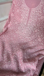 Load image into Gallery viewer, Women&#39;s Lakhnavi Handcrafted Mul Chanderi Kurta And Dupatta Set - HONC0279326
