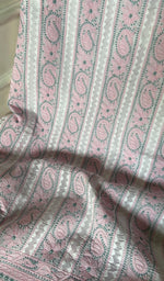 Load image into Gallery viewer, Women&#39;s Lakhnavi Handcrafted Unstitched Cotton Chikankari Suit Material - HONC0291805
