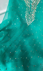 将图像加载到图库查看器中， Alfia Women&#39;s Lakhnavi Handcrafted Pure Organza Chikankari Unstitched Kurta And Dupatta Set- HONC0326789
