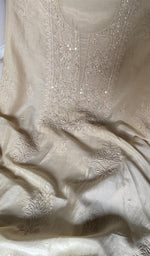 将图像加载到图库查看器中， Women's Lakhnavi Handcrafted Muslin Unstitched Chikankari Full Suit - HONC0344388