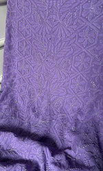 Load image into Gallery viewer, Women's Lucknowi Handcrafted Viscose Georgette Unstitched Chikankari Suit Material - HONC0325141