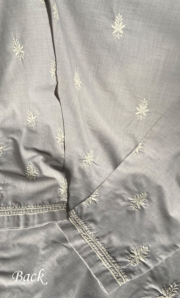 Men's Lucknowi Handcrafted Cotton Chikankari Kurta - HONC0302806