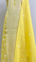 将图像加载到图库查看器中， Chavi Women&#39;s Lakhnavi Handcrafted Cotton Chikankari Kurta And Dupatta Set- HONC0212207
