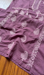 将图像加载到图库查看器中， Women&#39;s Lucknowi Handcrafted Cotton Chikankari Kurti - HONC0301049
