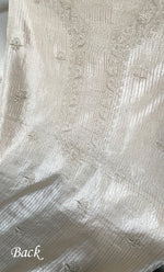 将图像加载到图库查看器中， Lucknowi Handcrafted Munga Silk Chikankari Unstitched Men&#39;s Kurta Fabric - HONC0282779
