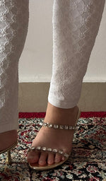Lakhnavi Handcrafted Cotton Chikankari Pant - HONC0346721