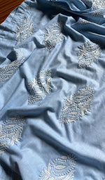 Load image into Gallery viewer, Women&#39;s Lucknowi Handcrafted Cotton Chikankari Kurti - HONC0301006
