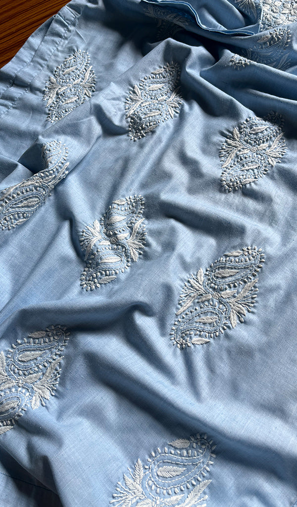 Women's Lucknowi Handcrafted Cotton Chikankari Kurti - HONC0301006