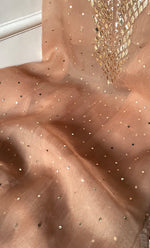 将图像加载到图库查看器中， Alfia Women&#39;s Lakhnavi Handcrafted Pure Organza Chikankari Unstitched Kurta And Dupatta Set- HONC0328068
