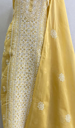 Load image into Gallery viewer, Women&#39;s Lakhnavi Handcrafted Cotton Chikankari Suit Material - HONC0180302
